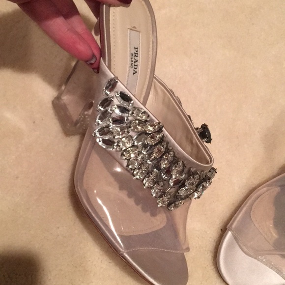 Prada Women's Designer Sandals Glass: Swarovski - Picture 6 of 9